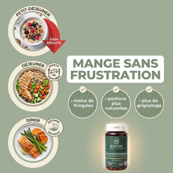 Ma Satiété  Novéax - Contrôle de l’appétit -Coupe-faim naturel GLP-1 | Réduction des fringales