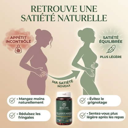 Ma Satiété  Novéax - Contrôle de l’appétit -Coupe-faim naturel GLP-1 | Réduction des fringales