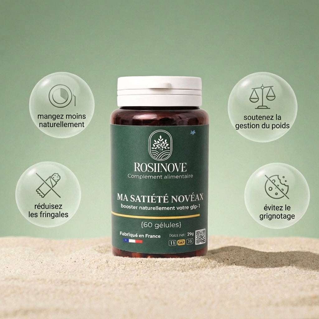 Ma Satiété  Novéax - Contrôle de l’appétit -Coupe-faim naturel GLP-1 | Réduction des fringales